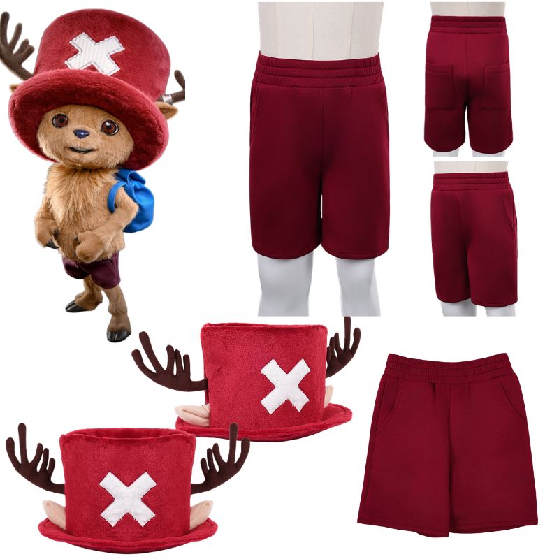 Live Action Anime Cosplay - Rollenspiel Live-Action Chopper Rote Hose Hut
