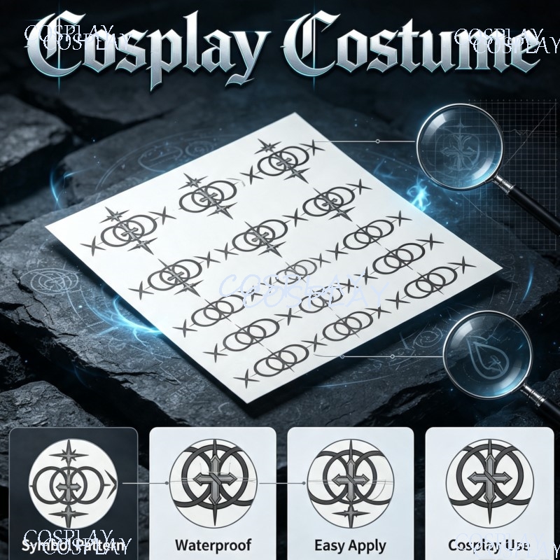 Anime Cosplay Photo - Arknights Endfield Wassertransfer Temporäre Körpermarkierung Camille