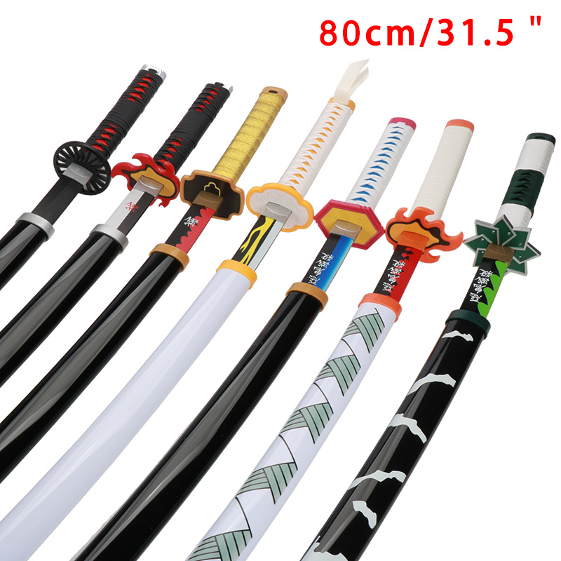 Cosplay Anime Zenitsu - 80 cm/31,5 Zoll Katana handgemachtes Schwert