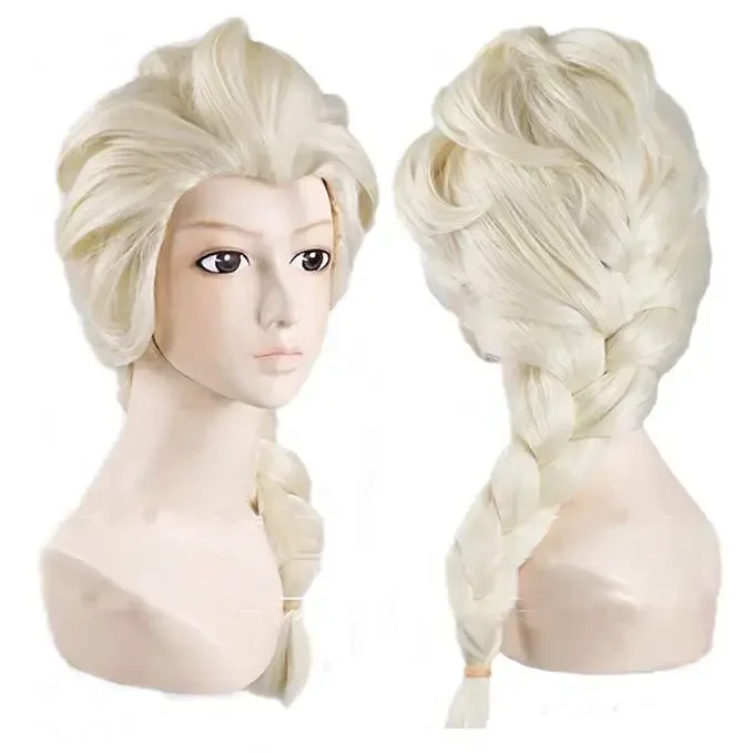 Anime Cosplay Dance - Perücke Filme Gefrorene Schneekönigin Elsa Blonde