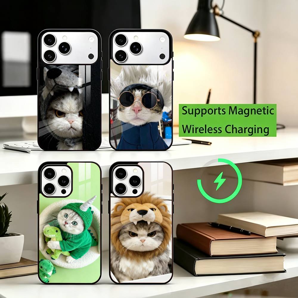 Anime Cosplay Quotes - Niedliche, liebenswerte Katzen-Cosplay-Handyhülle für iPhone 12,