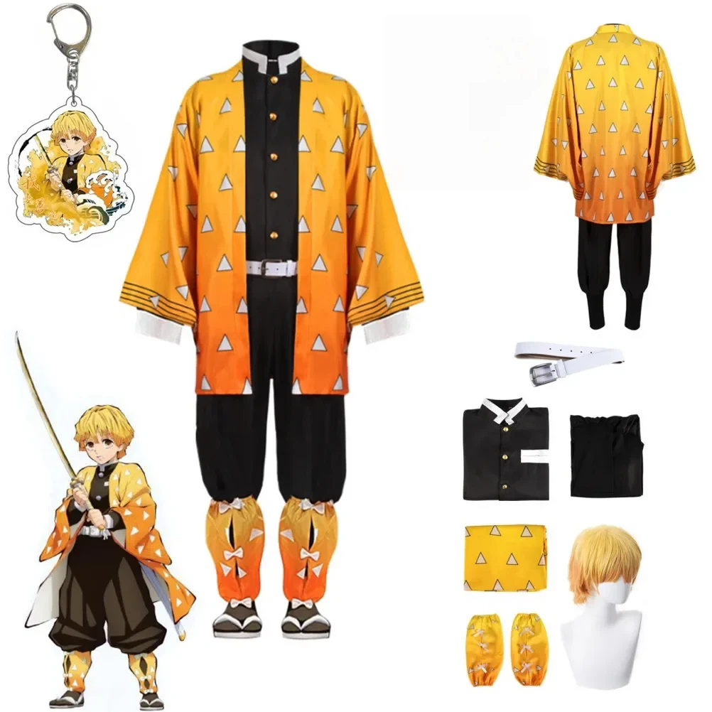 Cosplay Anime Zenitsu - Anime-Charakter Agatsuma Zenitsu Cosplay-Perücke für Männer