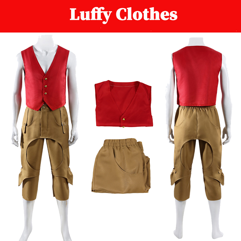 Live Action Anime Cosplay - Luffy Kleidung 2026 Live-Action-TV Piraten-Cosplay-Kostüm Rote