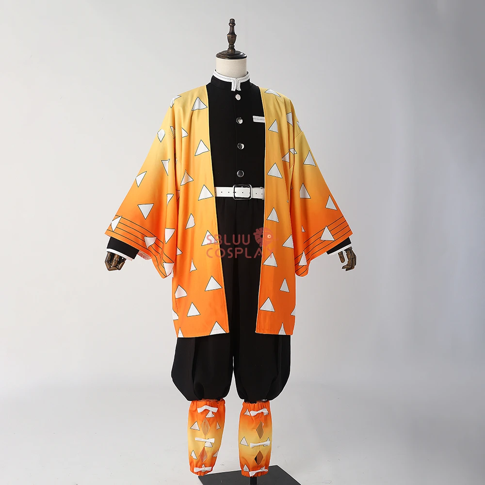 Cosplay Anime Zenitsu - SBluuCosplay Agatsuma Zenitsu Cosplay Kostüm Haori