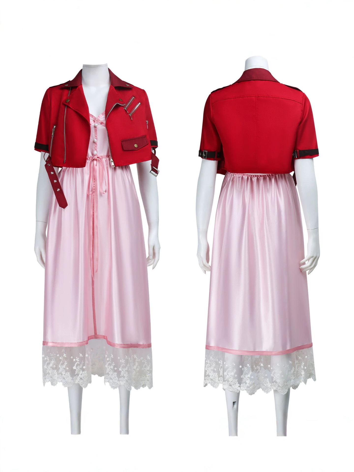 Live Action Anime Cosplay - Final Fantasy Cosplay Kostüm Aerith Cosplay