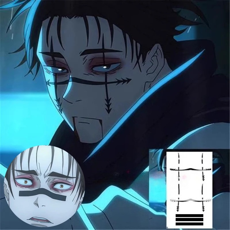 Anime Cosplay Jujutsu - Choso Tattoo-Aufkleber Anime Jujutsu Kaisen Staffel