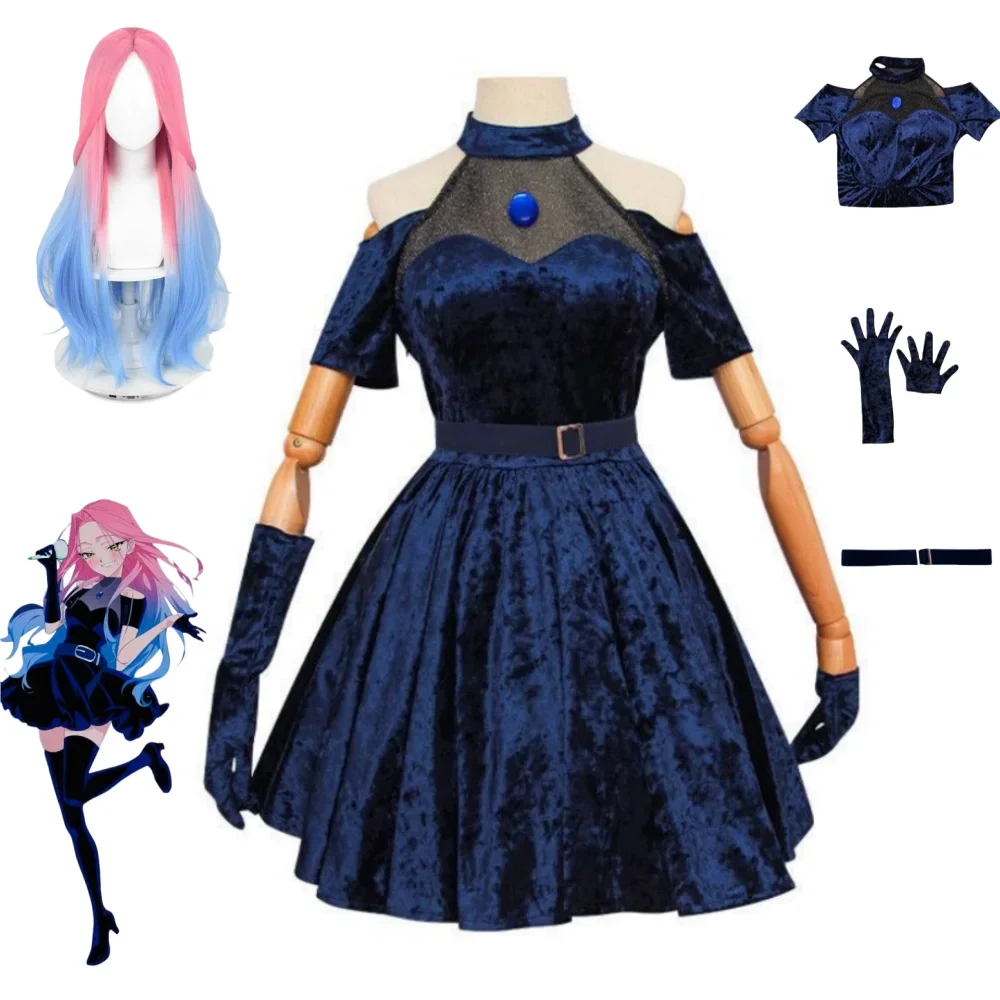 2026 Mizi Cosplay Kostüm Anime – Anime Cosplay Blue Hair Bewertung und Preis