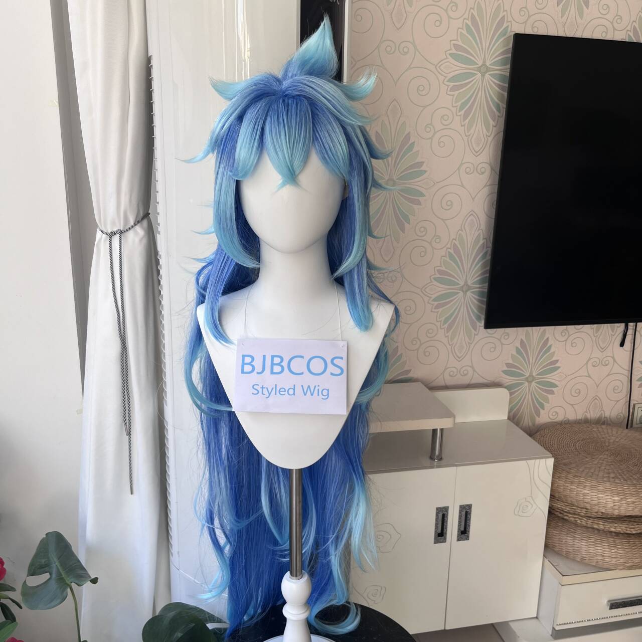 [Stylisierte Perücke] Idia Cos – Anime Cosplay Blue Hair Bewertung und Preis