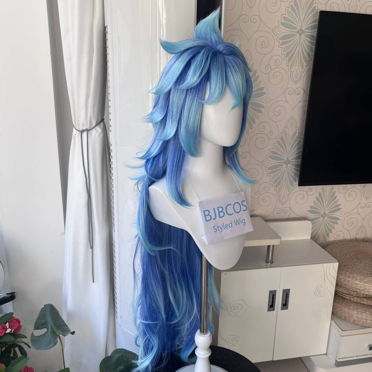 [Stylisierte Perücke] Idia Cos – Anime Cosplay Blue Hair Bewertung und Preis