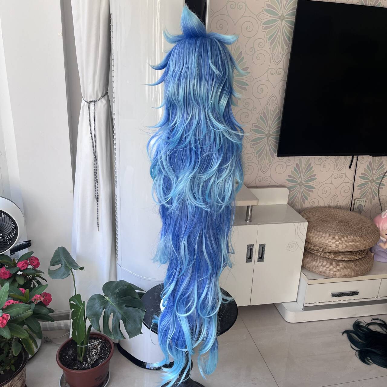 [Stylisierte Perücke] Idia Cos – Anime Cosplay Blue Hair Bewertung und Preis