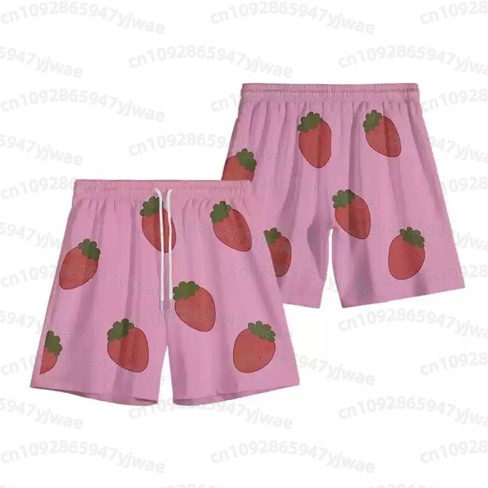 2026 Herren Rosa Erdbeer-Short – Anime Cosplay Party Bewertung und Preis