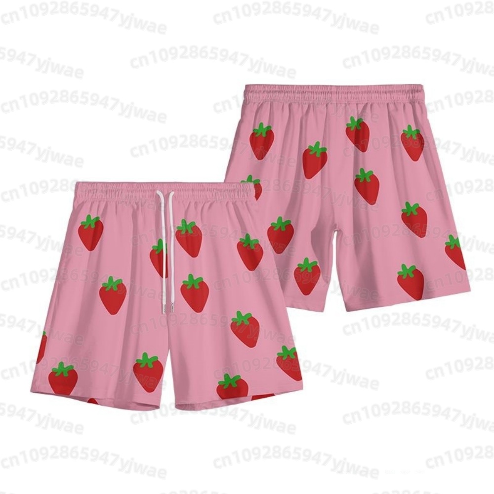 2026 Herren Rosa Erdbeer-Short – Anime Cosplay Party Bewertung und Preis