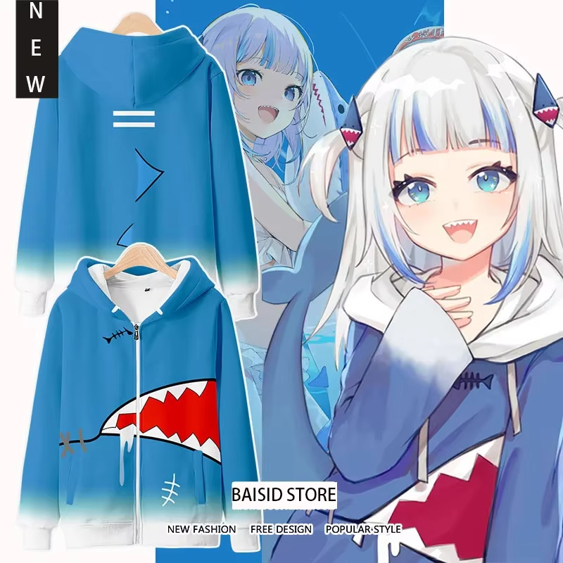 Anime Gawr Gura Cosplay 3D Dru – Anime Cosplay Shop Bewertung und Preis