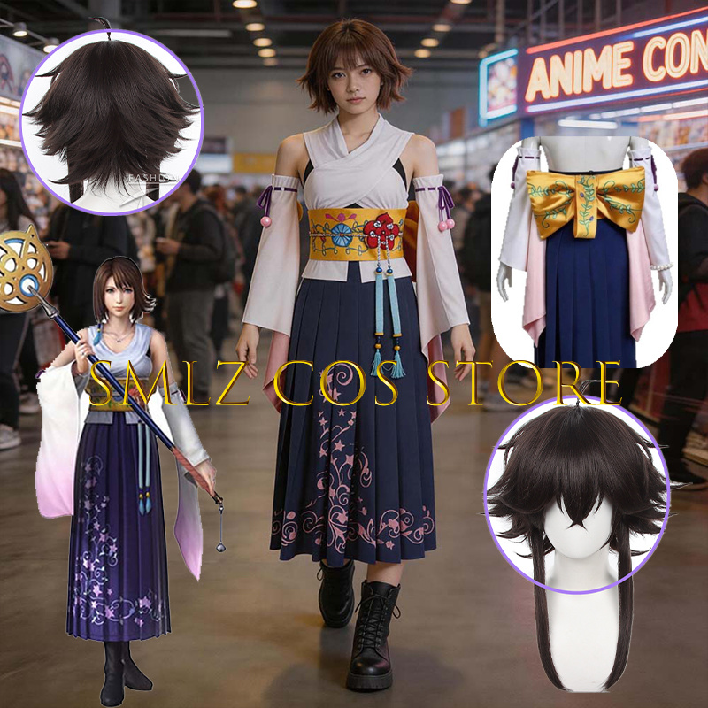 Smlz FFX Yuna Cosplay Anime FF – Anime Cosplay Party Bewertung und Preis