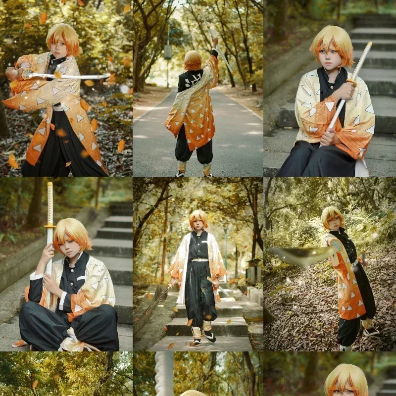 Anime Agatsuma Zenitsu Cosplay – Cosplay Anime Zenitsu Bewertung und Preis