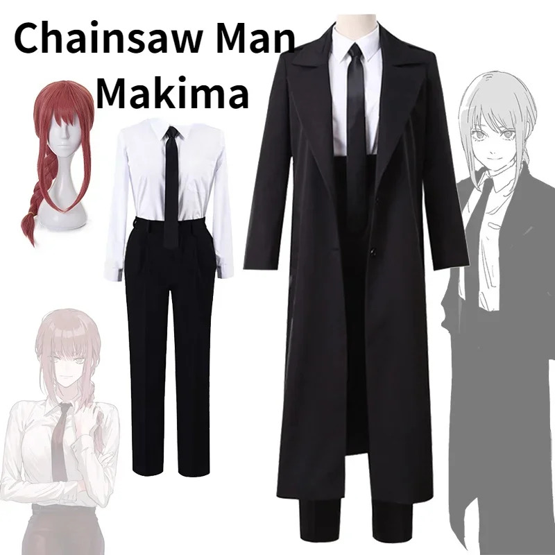 Anime Männer Frauen Schwarz Gr – Anime Cosplay Makima Bewertung und Preis