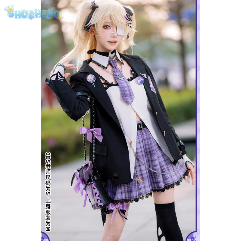 Fischl Cosplay Kostüm Spiel Ge – Anime Cosplay Shop Bewertung und Preis