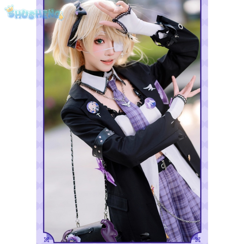 Fischl Cosplay Kostüm Spiel Ge – Anime Cosplay Shop Bewertung und Preis