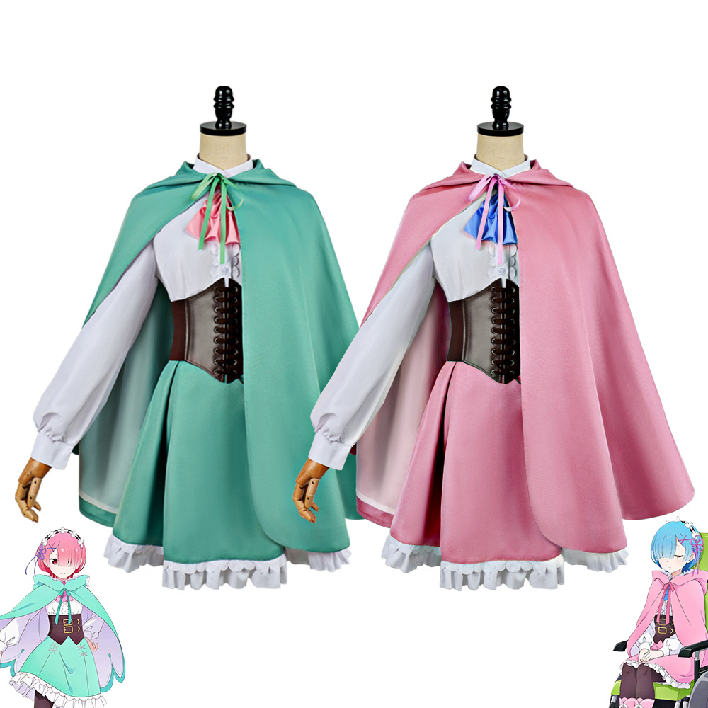 Anime Re:Zero Rem Ram Cosplay- – Anime Cosplay Rem Bewertung und Preis