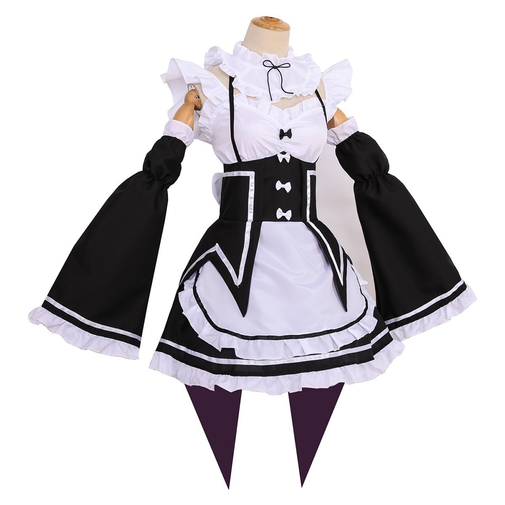 Re Zero Ram Rem Cosplay Kostüm – Anime Cosplay Rem Bewertung und Preis