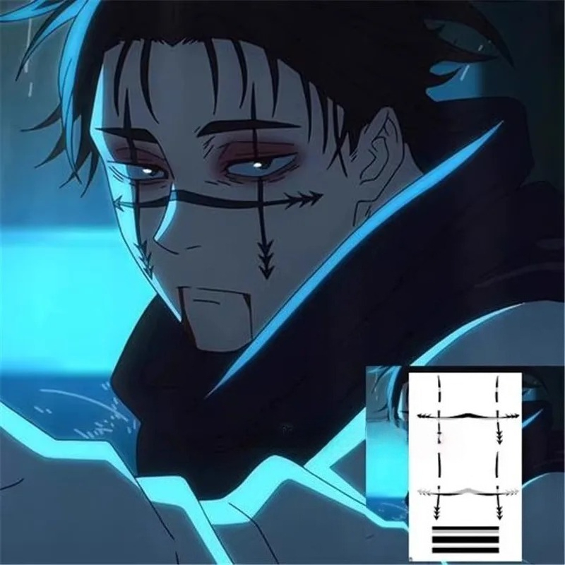 Choso Tattoo-Aufkleber Anime J – Anime Cosplay Jujutsu Bewertung und Preis